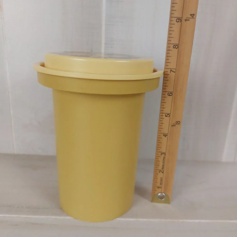 Vintage 1970s Rubbermaid Merry Mushroom Canister 7.5
